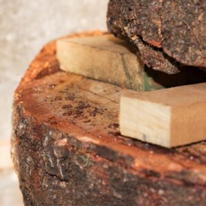 Madera con resina